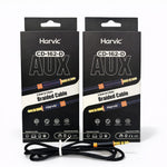 Cable auxiliar trenzado de jack de 3,5 mm